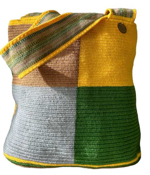 Wayuu asa corta estampado. Tamaño L.